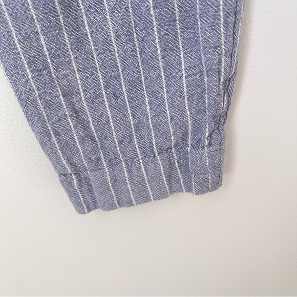 Abercrombie & Fitch Blue White Striped Linen Pants Size XS - Picture 11 of 13
